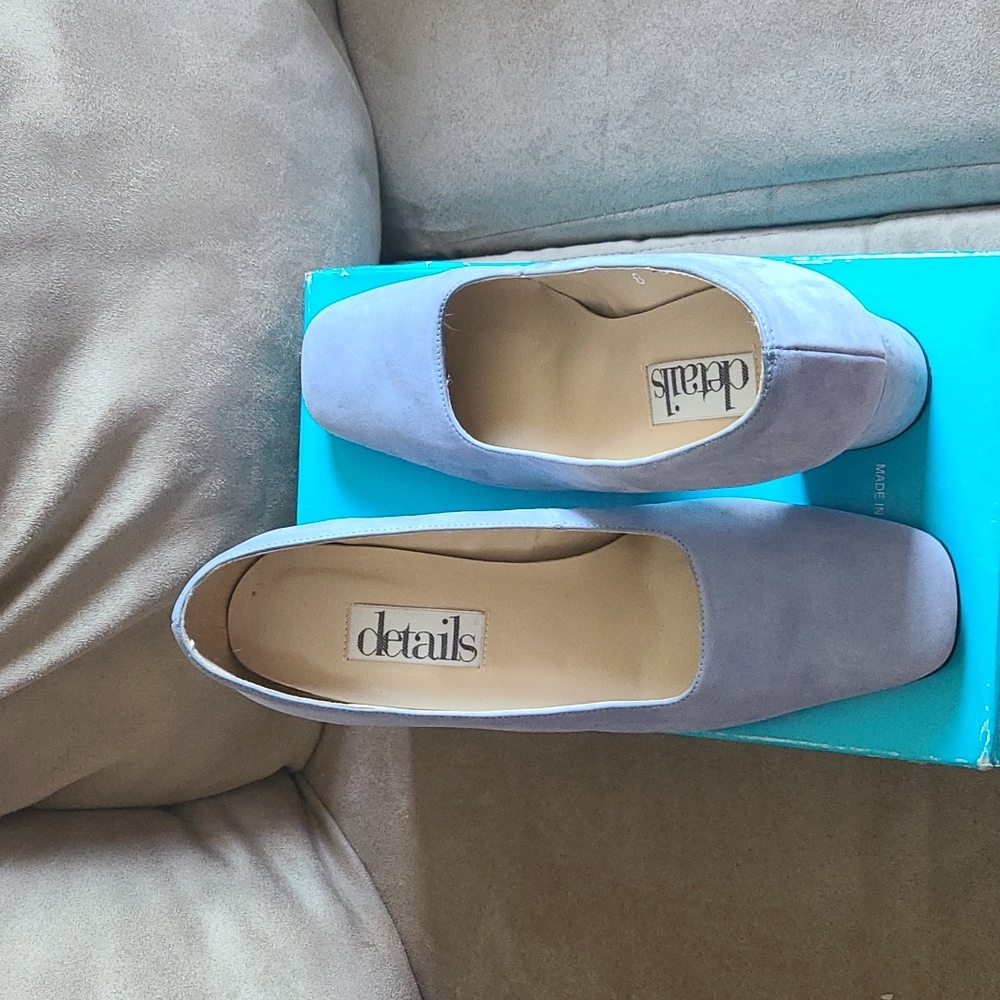 Details Blue Suede Shoes Size 8